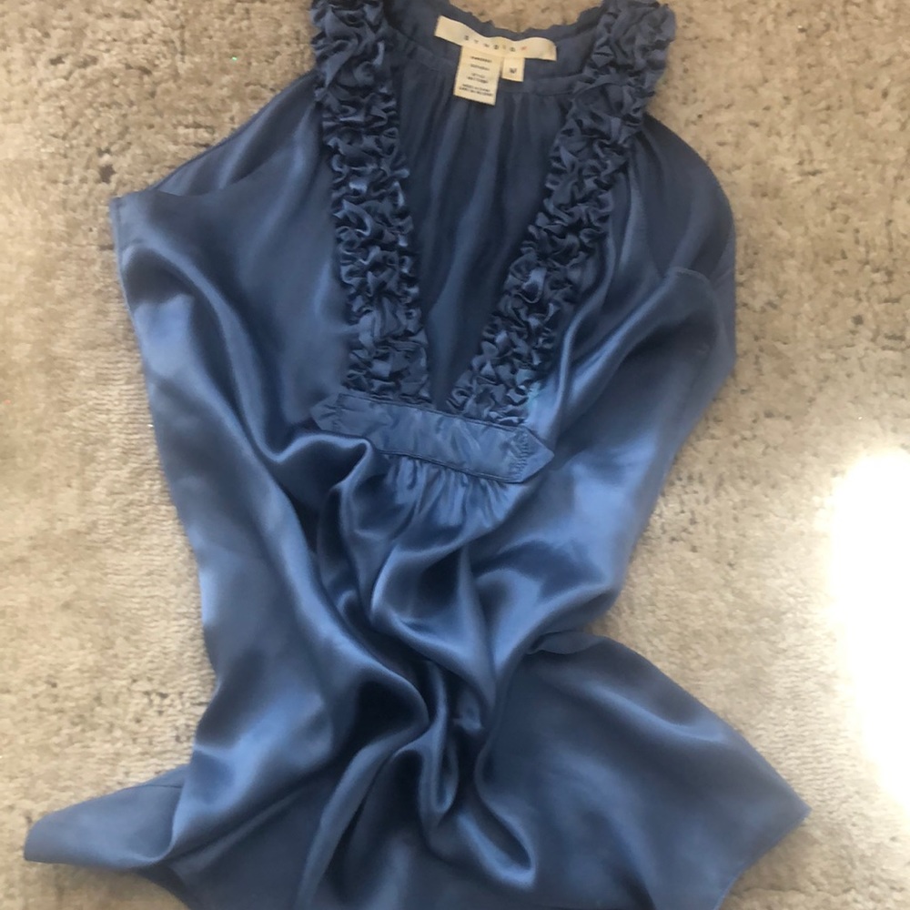 Studio M new baby blue silk camisole medium